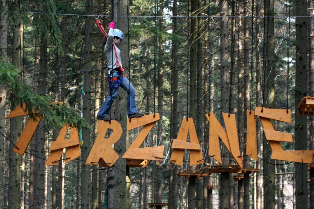 Trojanovická Tarzanie: Největší lanový park v ČR