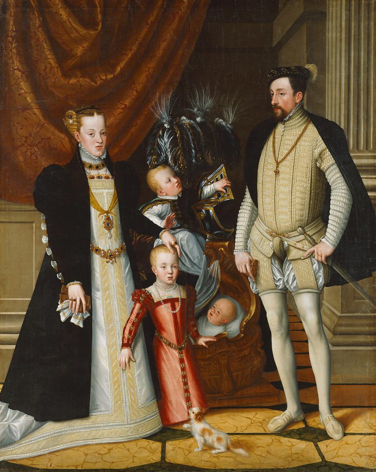 Maxmilián II. s rodinou