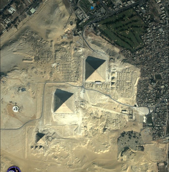 Satelitní snímky naleziště