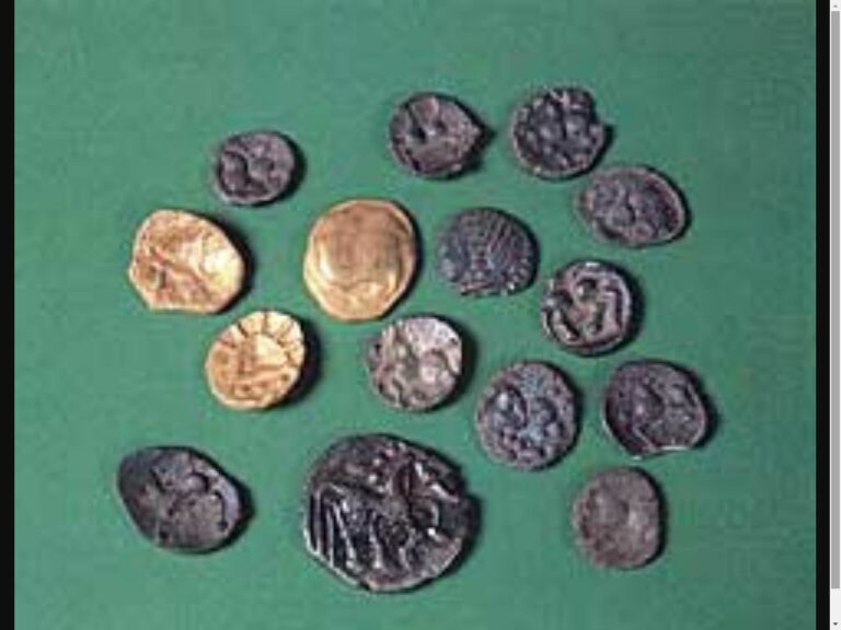 Mince, které zde byly nalezeny.