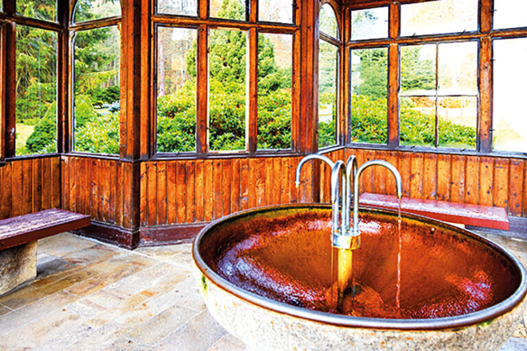 Najdete zde i léčivou vodu.