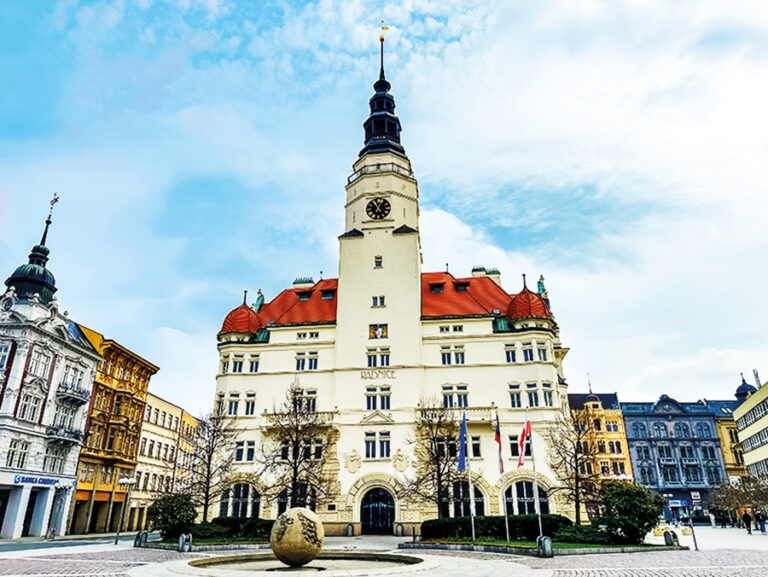 Opavská radnice je velmi malebná.
